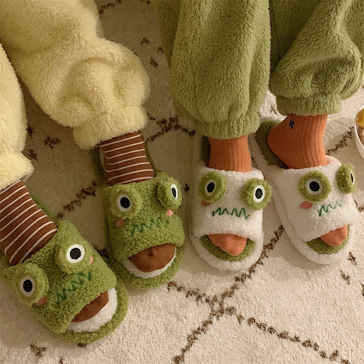 Happy Frog Slippers